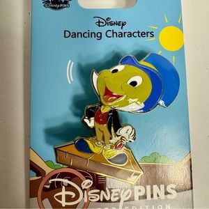 NWT. Disney Pin - Dancing Characters Jiminy Cricket 
from Disney's Pinnochio